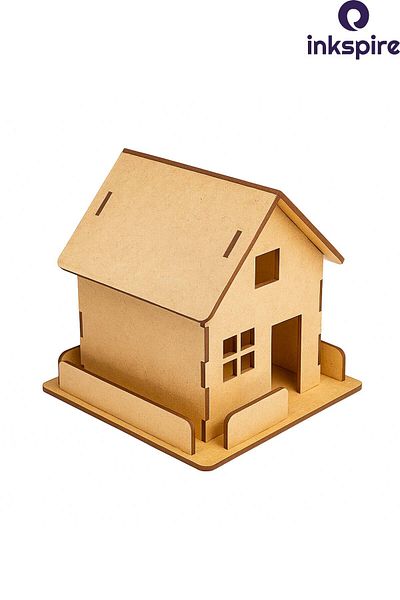 inkspire 3D Wooden Model 3D Paintable Interlocking Puzzle Model Board DIY for Kids Paint Yourself