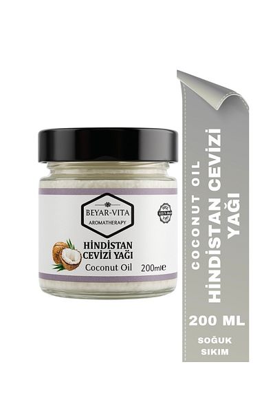 BEYARVİTA 200 ml Coconut Oil - Cold Pressed Coconut Oil
