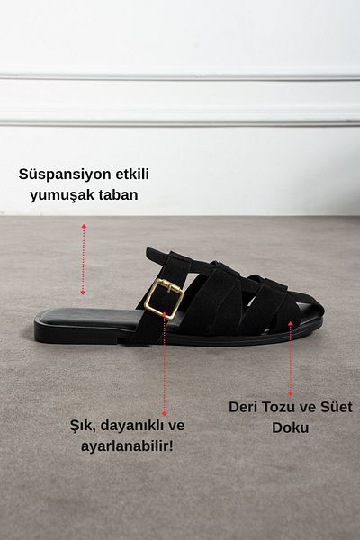 diya shoes Sandale Shay Black pentru damă cu accesorii-