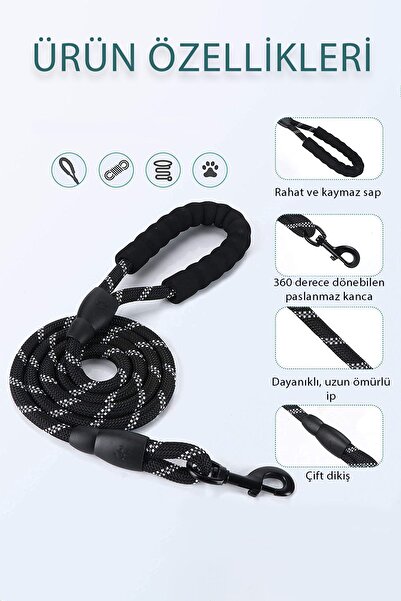 COZY SENSE Köpek Gezdirme Tasması Reflektörlü Otomatik Köpek Gezdirme Zinciri Köpek Eğitim Ürünü Köpek Yatağı