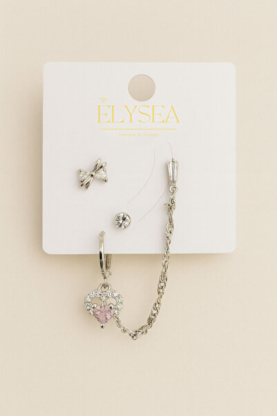 Elysea Jewelry & Design Celestia Koleksiyonu Elegant Şık Küpe Kombini