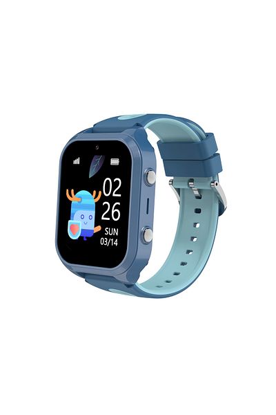zyteq Ceas Smartwatch ZYTEQ copii, 4G, GPS/WIFI, apel video, SOS, SIM, camera HD, albastru