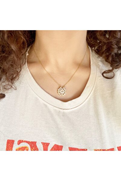 Myla "Kızıma" Yonca Çelik Kolye Anlamlı Not ve Hediye Kutusuyla