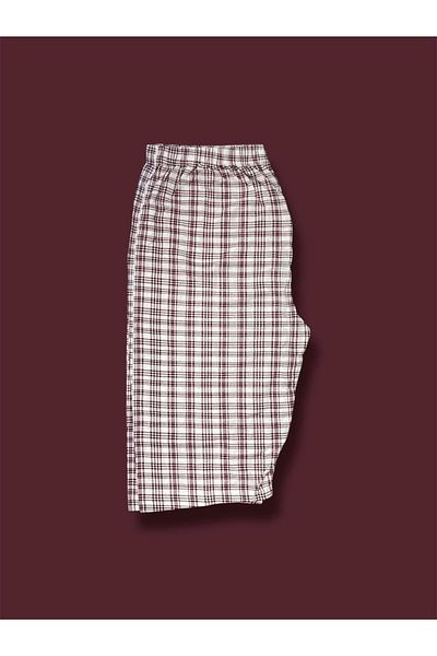 Erdenay Tekstil Patterned Combed Cotton Below Knee Large Size Maternity Women's Capri