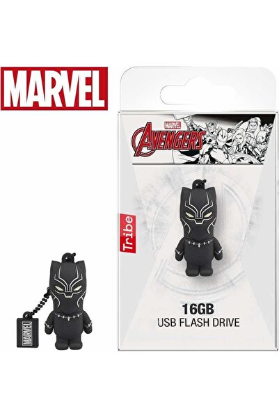 TRIBE - ذاكرة USB Marvel Black Panther سعة 16 جيجابايت