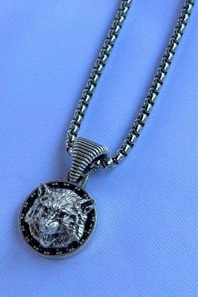 Begondio Kurt El İşçiliği Paslanmaz Çelik Zincir Erkek Kolye