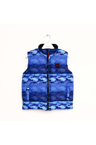 Nanica Kids سترة قابلة للنفخ بنمط مموه Saks