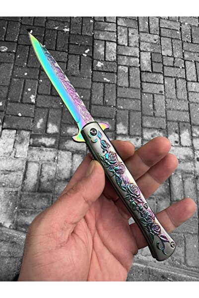 VAS.QUE Gül Motifli Çelik Çakı