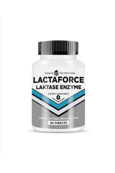 Force Nutrition لاكتا فورس 60 قرص - إنزيم لاكتاز وإنزيم لاكتاز