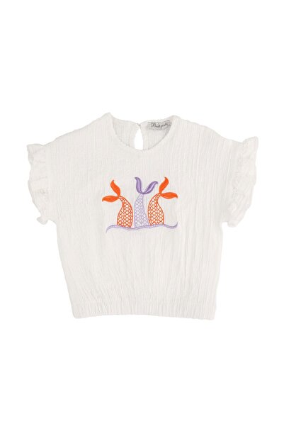 best kids Linen Bluz with Embroidered