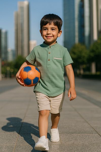 Miss Esilay Boutique Boy's Linen Cotton Seersucker Summer Holiday Special Day Suit