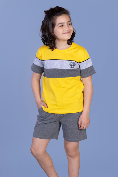 Toontoy Boy's Embroidered Garni Detailed Set