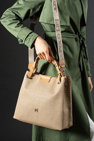 Just Polo New Season Long Strap Multi-Compartment Women's Hand and Shoulder Bag