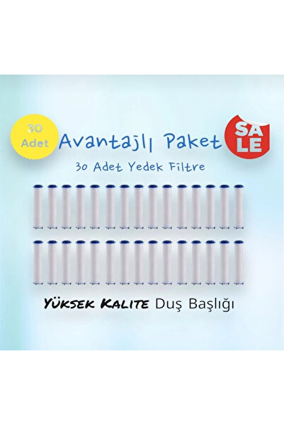 TRUVA 30 adet avantajlı paket duş filtresi kireç önleyici özellikli