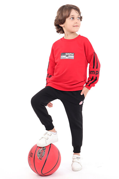 Toontoy Costum de trening cu imprimeu pentru baieti