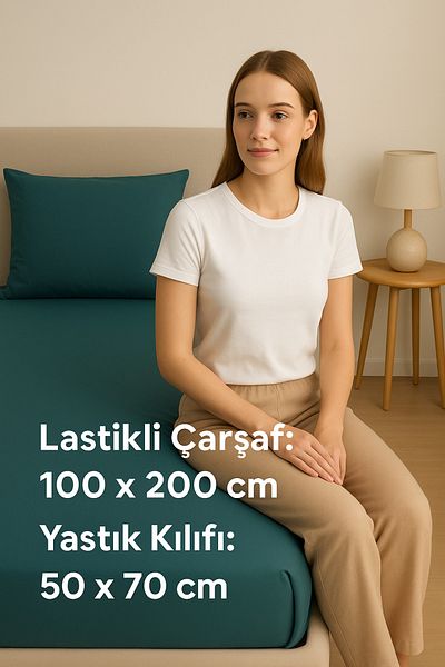 LUYASHOP Cotton Single Bed Sheet Set with Pillow