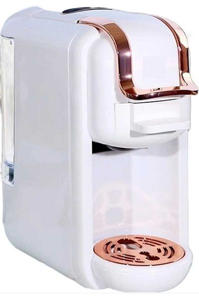 Generic 3 In 1 Capsule Coffee Machine White – 19 Bar Espresso Maker, Hot & Cold, Capsule Compatible, Compact
