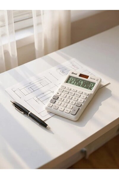 Need ND-10B Beyaz Hesap Makinesi 12 Haneli