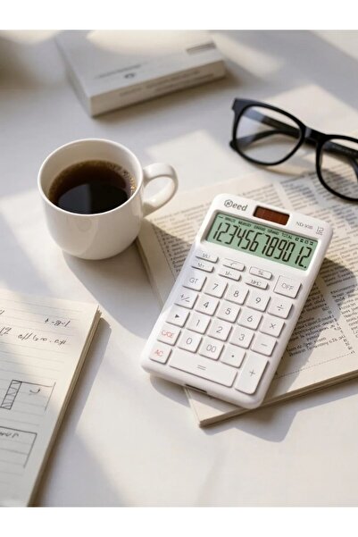 Need ND-30B Pastel Beyaz Hesap Makinesi 12 Haneli