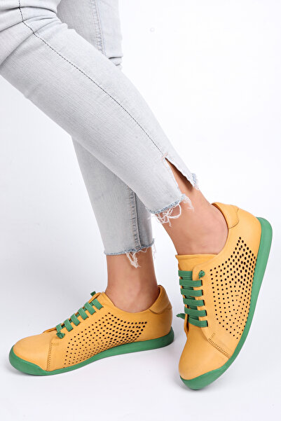 AYOOLS Genuine Leather Women's Orthopedic Shoes - Casual Breathable, Thermo Sole Oxy1602