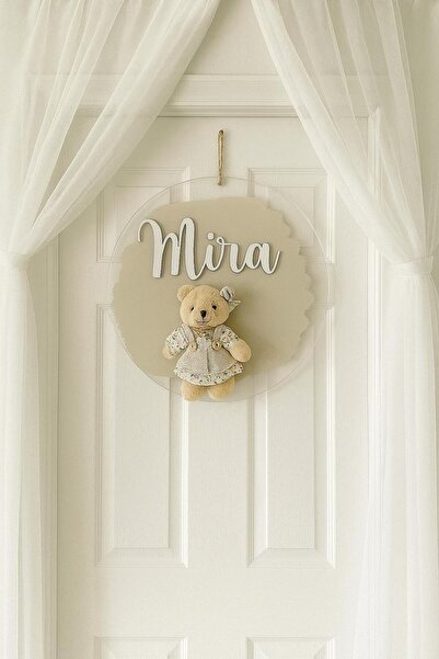 Bonika Bubble Ayıcıklı Bebek Pleksi Kapı ve Duvar Süsü