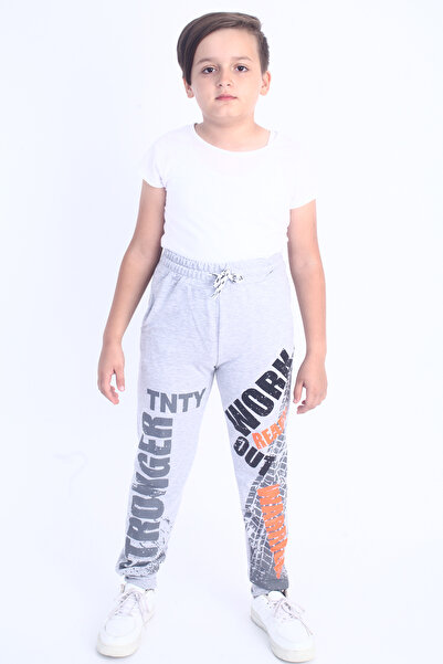 Toontoy Pantaloni de trening Stronger Tnty cu imprimeu pentru băieți