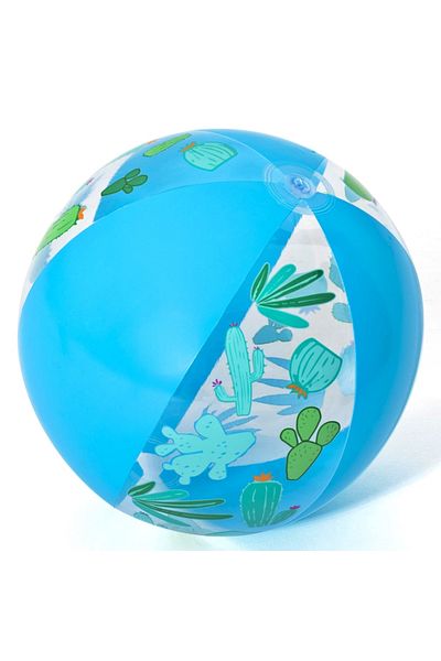 BESTWAY Blue Patterned Inflatable Sea and Pool Ball - Children's Garden Play Ball - Seaside Ball 51 cm