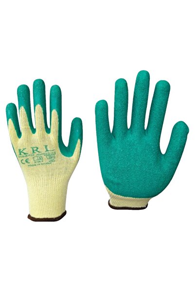 TUĞRA HIRDAVAT Krl work gloves 1750 latex glass worker gloves 1 pair