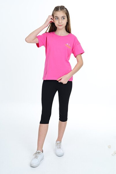 Toontoy Комплект дамски легинги с флорален принт