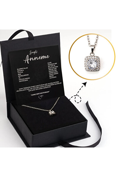 Myla "Anneme" Zarafet Kolye Anlamlı Notlu ve Hediye Kutulu