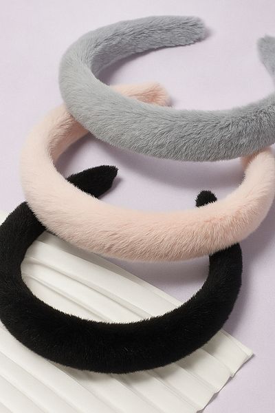 PREGIO 3 Pieces Plush Soft Fabric Crown