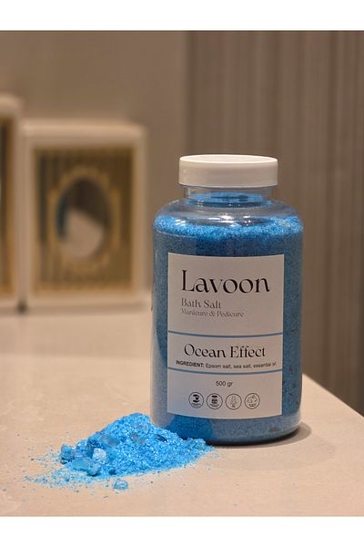 Lavoon Ocean 500g. Manicure Pedicure Salt / Bath Salt / Epsom Salt / English Salt