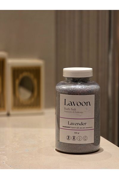 Lavoon Lavender 500g. Manicure Pedicure Salt / Bath Salt / Epsom Salt / English Salt