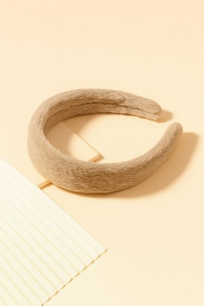 PREGIO Women's 3 cm Plush Soft Fabric Crown