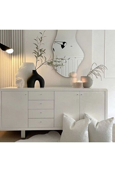 Lui Tasarım Nude Bohemian Μαύρο Βάζο Μεγάλο Μέγεθος Κεραμικό 28 cm -26 cm