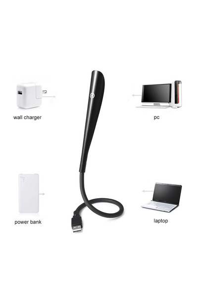 nelerbulurum USB Girişli esnek 3 Seviye Dokunmatik Usb Led Masa Çalışma Kitap...