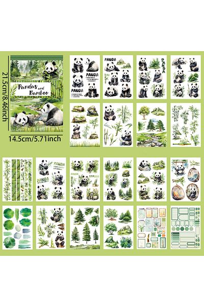 Choice S24349-1 Mr. Paper 6style 20pcs/bag Europe And The United States Style Characters Matte Pet Sticker