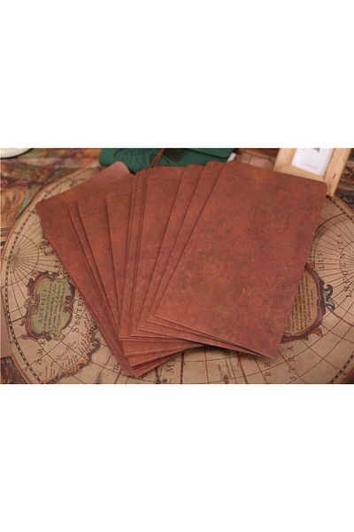 Choice 10pcs Dark Cowhide 10pcs 12*20cm Kraft Paper Envelopes, Paper Bags, Vintage Creative Envelopes