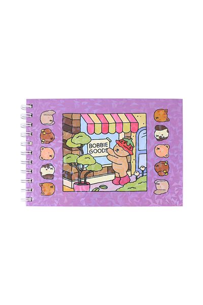 Choice Style B A Kawaii Coloring Book With Spiral Coil Hard Shell Cover Bobbie Goods Suitable For All Ages