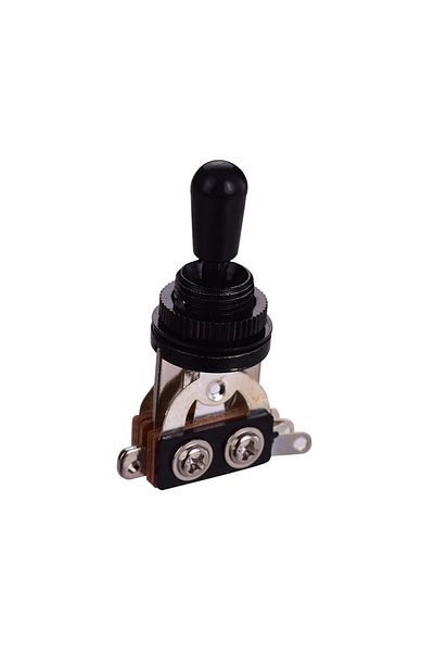 Choice Black M00971 3 Way Lp Sg Elecric Guitar Switch 3-position Pick-up Selector Toggle Silver/black Top S