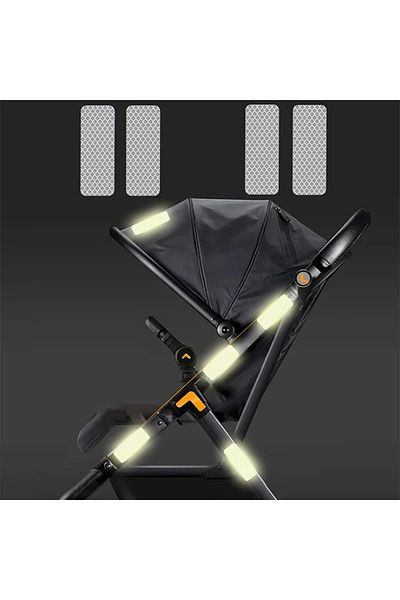 Choice White-10pcs 10pcs Baby Stroller Uses Safety Warning Anti-collision Reflective Patch Bicycle Night Li