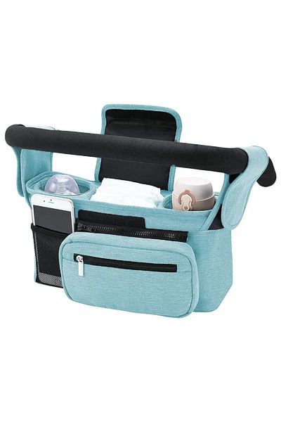 Choice Blue Baby Stroller Storage Large Capacity Travel Hanging Bag Mummy Bag Phone Bottle Holder Pram Diap