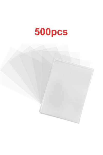Choice 500pcs 100pcs Premium Transparent Durable Card Sleeves, Soft Protective Covers Ideal For Trading Car