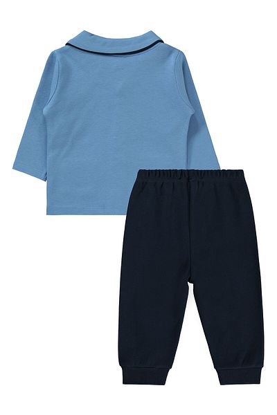 Batman 6-18 Months Baby Boy Pajama Set - Light Indigo