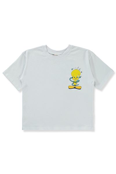 TWEETY White Girl's T-Shirt 10-13 Years