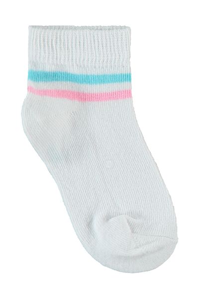 Civil Girls White Booties Socks for Girls 2-12 Years Old Set of 3