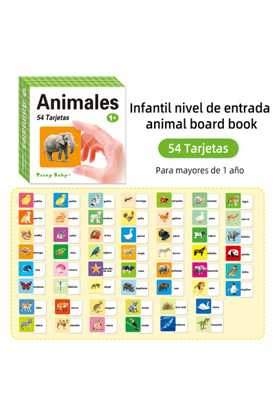 Choice بطاقة تعليمية ملونة إسبانية للتعليم المبكر 976-931C، تعليم إدراكي مبكر...