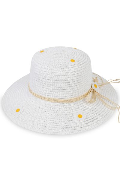 Civil Girls White Girl's Hat - 6-9 Years