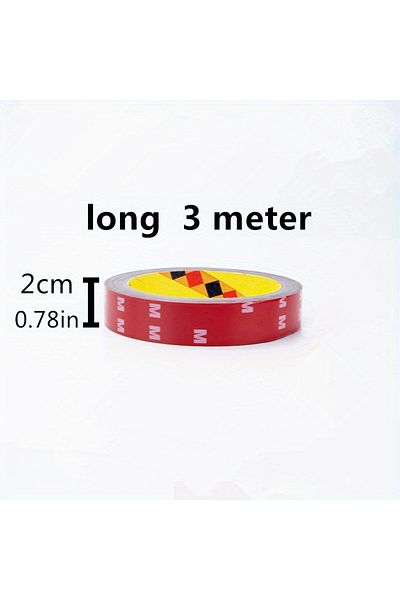Choice 20mm-0.78in 8/10/15/20/30mmx3meters Strong Permanent Double Sided Tape Acrylic Foam Adhesive For Car