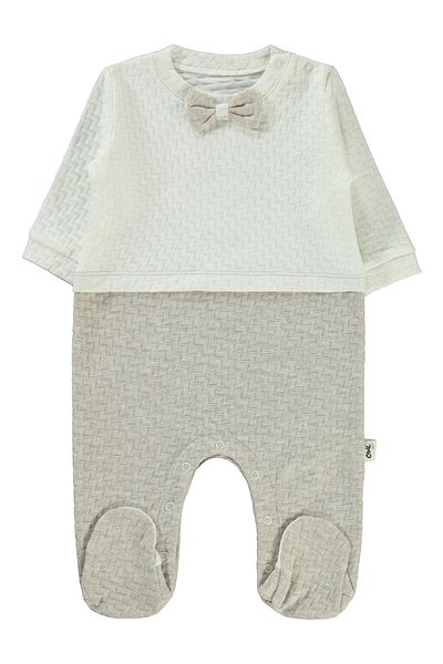 Civil Baby 1-6 Months Baby Boy Romper - Brown Booties
